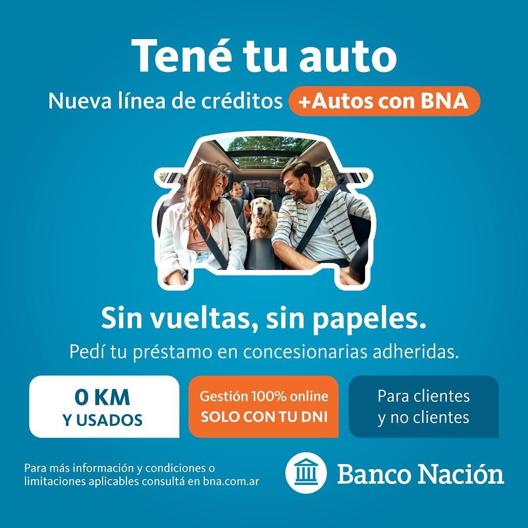 BANCO NACIÓN LANZA NUEVOS CRÉDITOS PARA COMPRAR AUTOS: FINANCIAN HASTA EL 100% Y HAY UNA OPCIÓN EN UVA