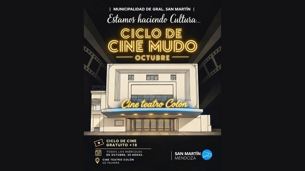 CINE MUDO GRATIS EN PALMIRA: METRÓPOLIS, NOSFERATU Y OTROS CLÁSICOS, TODOS LOS MIÉRCOLES DE OCTUBRE EN EL CINE TEATRO COLÓN