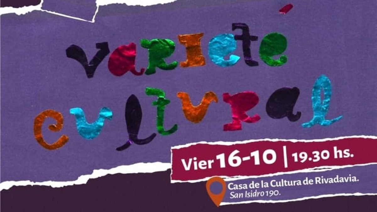 "VARIETÉ CULTURAL": MÚSICA EN VIVO Y POESÍA EN LA CASA DE LA CULTURA DE RIVADAVIA