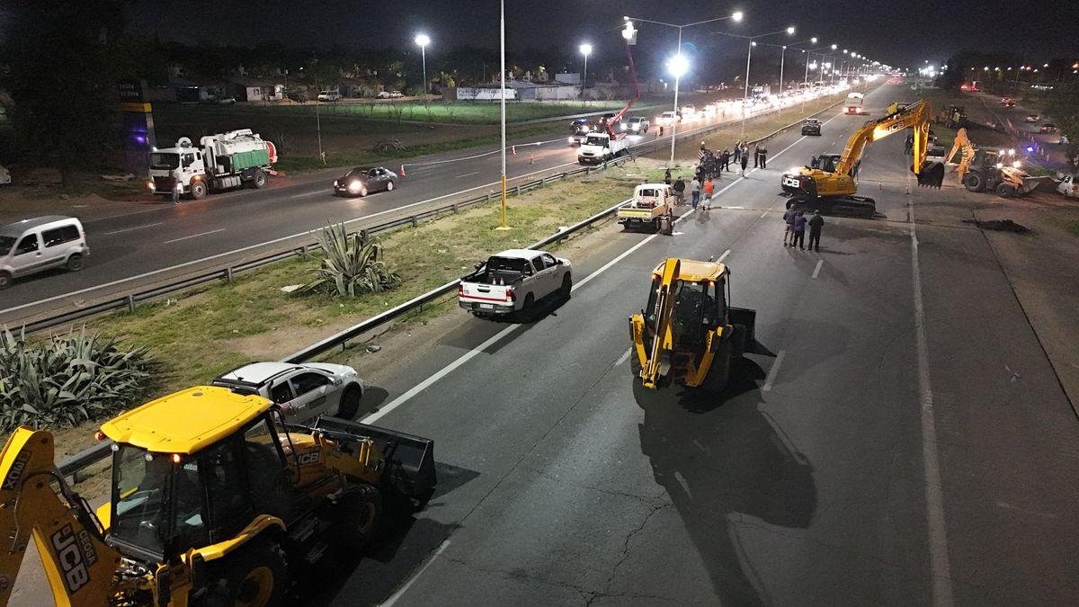 EL ACCESO SUR SUMA UN NUEVO FRENTE DE OBRAS ENTRE AZCUÉNAGA Y LA VARIANTE PALMIRA
