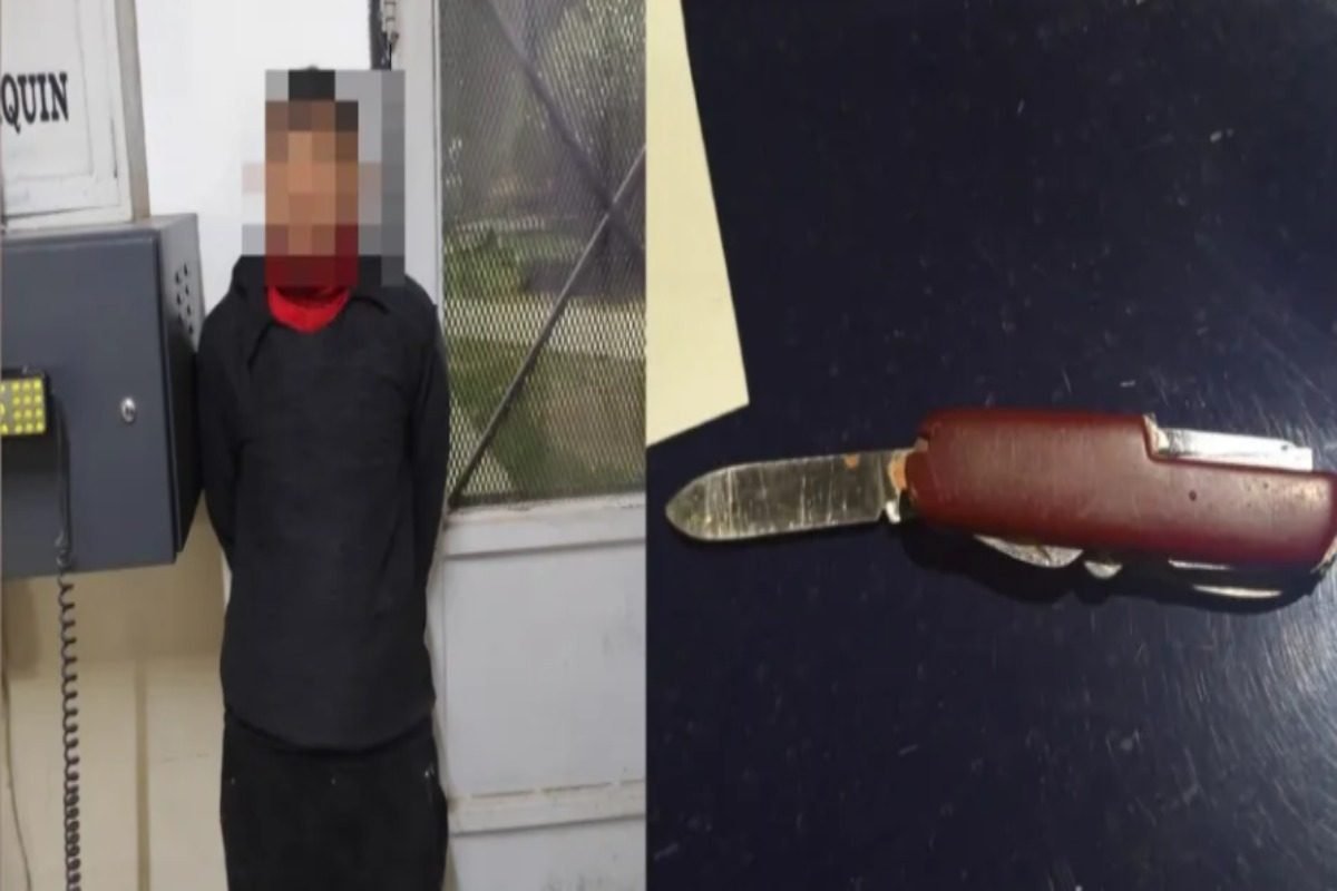ENTRÓ POR LA FUERZA A UNA CASA, AMENAZÓ A UNA PAREJA CON UNA NAVAJA Y TERMINÓ DETENIDO EN MAIPÚ
