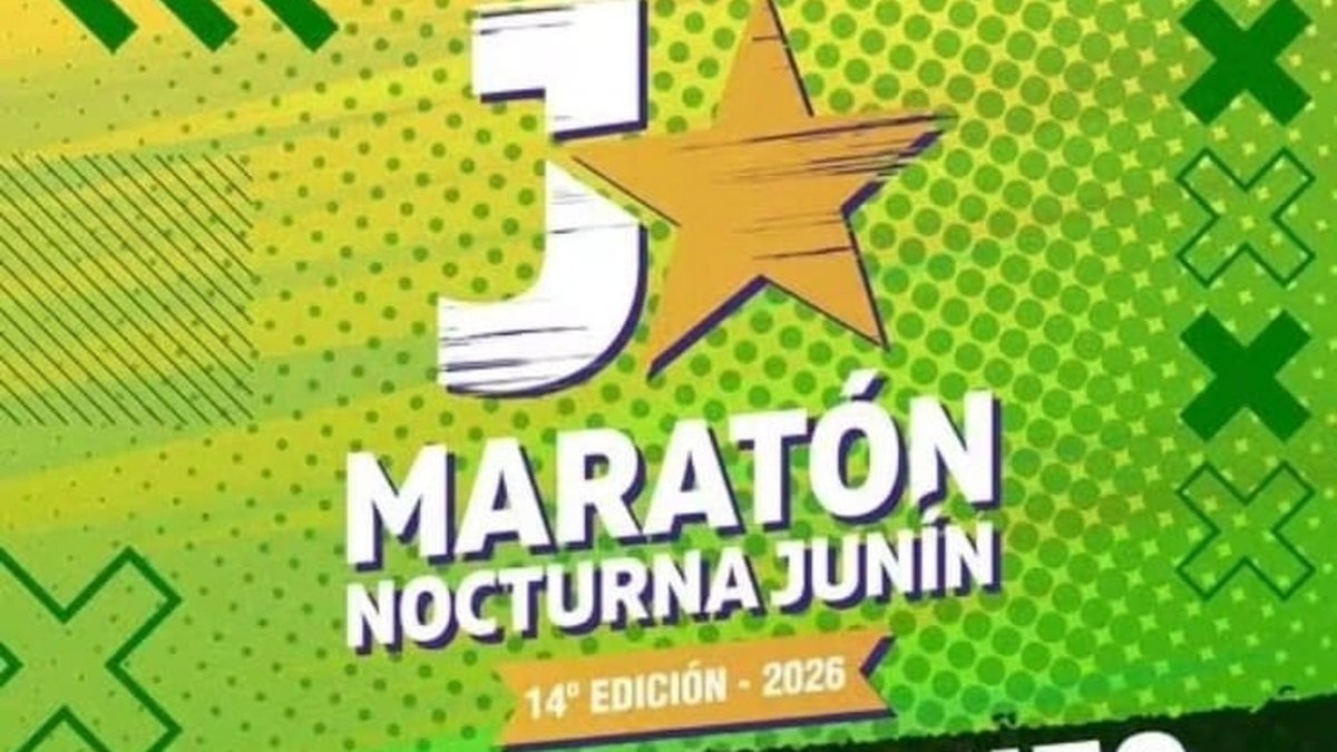 JUNÍN ABRIÓ LAS INSCRIPCIONES PARA LA 14ª MARATÓN NOCTURNA 2026