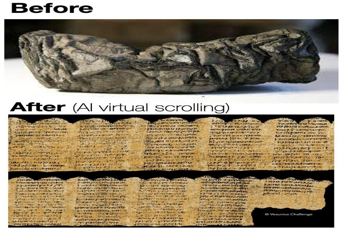 LA INTELIGENCIA ARTIFICIAL LOGRÓ LEER UN PAPIRO DE HACE CASI 2.000 AÑOS Y MARCÓ UN ANTES Y UN DESPUÉS PARA LA ARQUEOLOGÍA