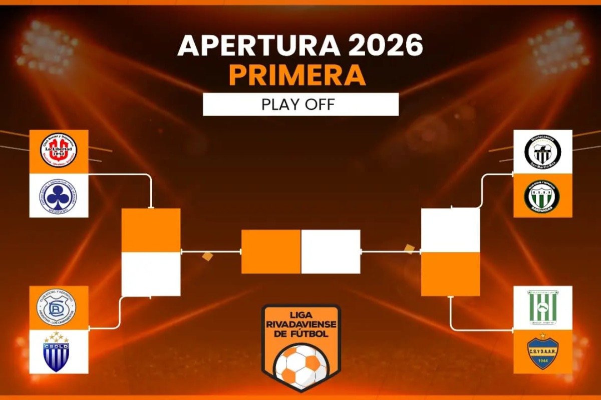 LA LIGA RIVADAVIENSE YA TIENE DEFINIDOS LOS CRUCES DE CUARTOS DE FINAL DEL APERTURA 2026