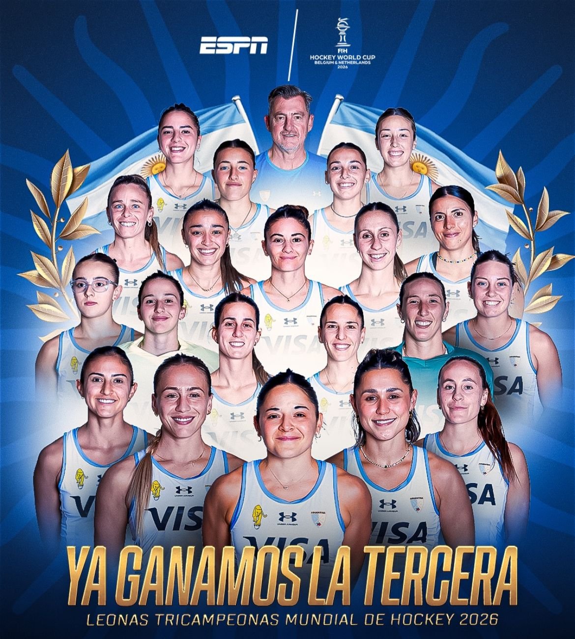 ¡LAS LEONAS SON CAMPEONAS DEL MUNDO! ARGENTINA VENCIÓ A PAÍSES BAJOS Y CONQUISTÓ SU TERCERA ESTRELLA